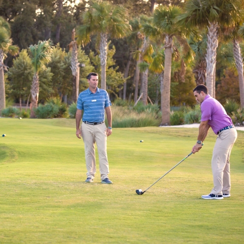 Matt Cuccaro teaching golf