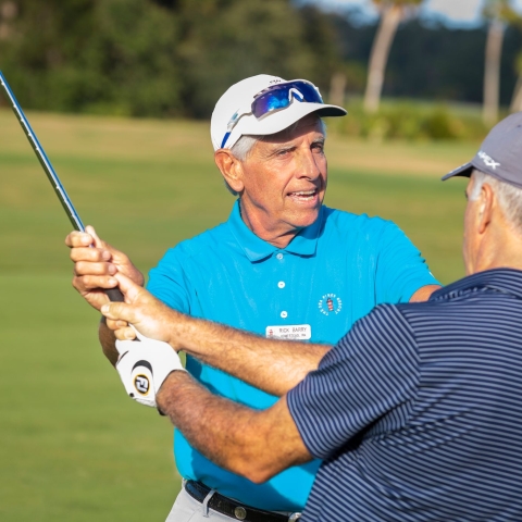 Rick Barry teaching golf