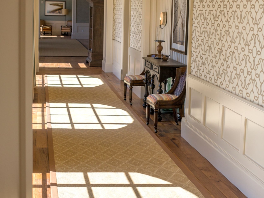 The hallway in the Plantation Golf Club leading to the Magnolia Room. 