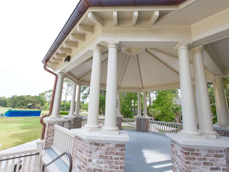The gazebo at the Harbour Town Clubhouse 