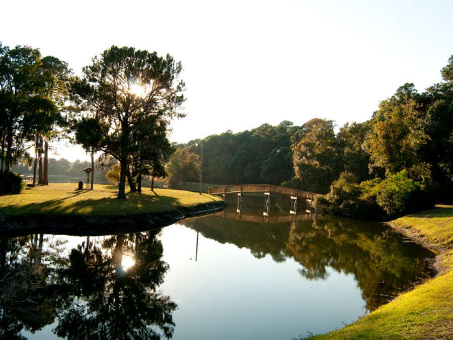 Lake Joe in the Sea Pines Forest Preserve at Sunrise.