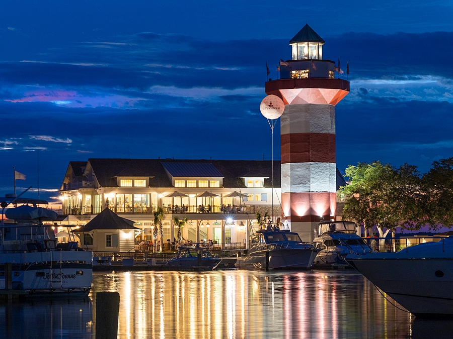The New Year's Eve golf ball drop from the Harbour Town Lighthouse. 