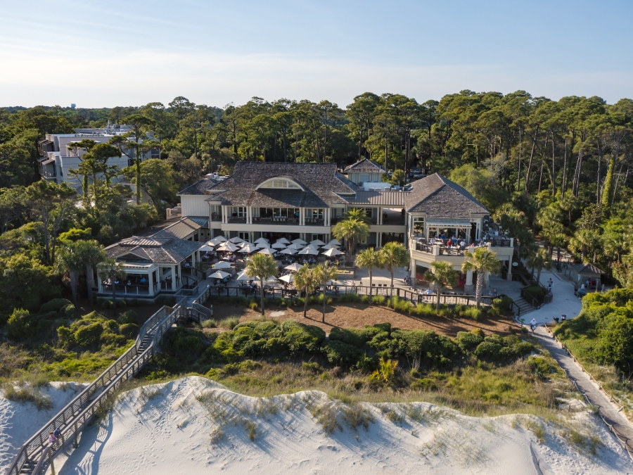 Ariel image of sea pines beach club