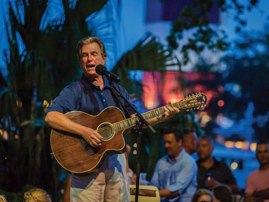 Greg Russell performing 