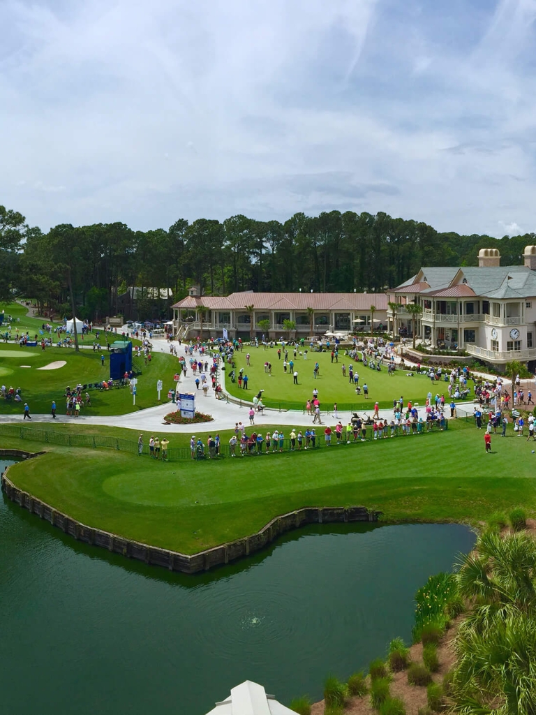 Ariel image of the RBC heritage 