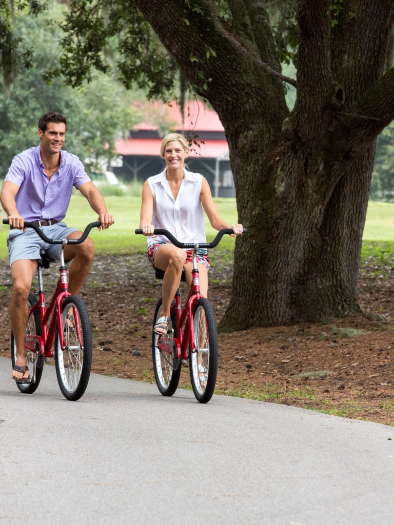 Couple on Bikes 