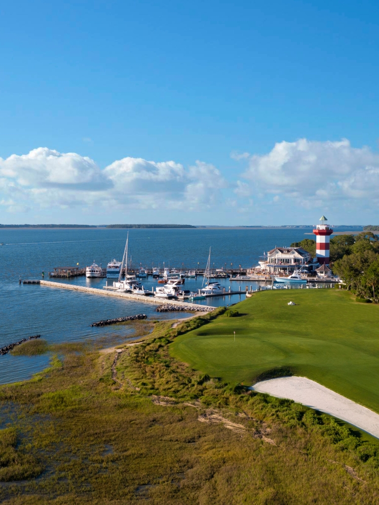 Ariel image of harbour town golf links