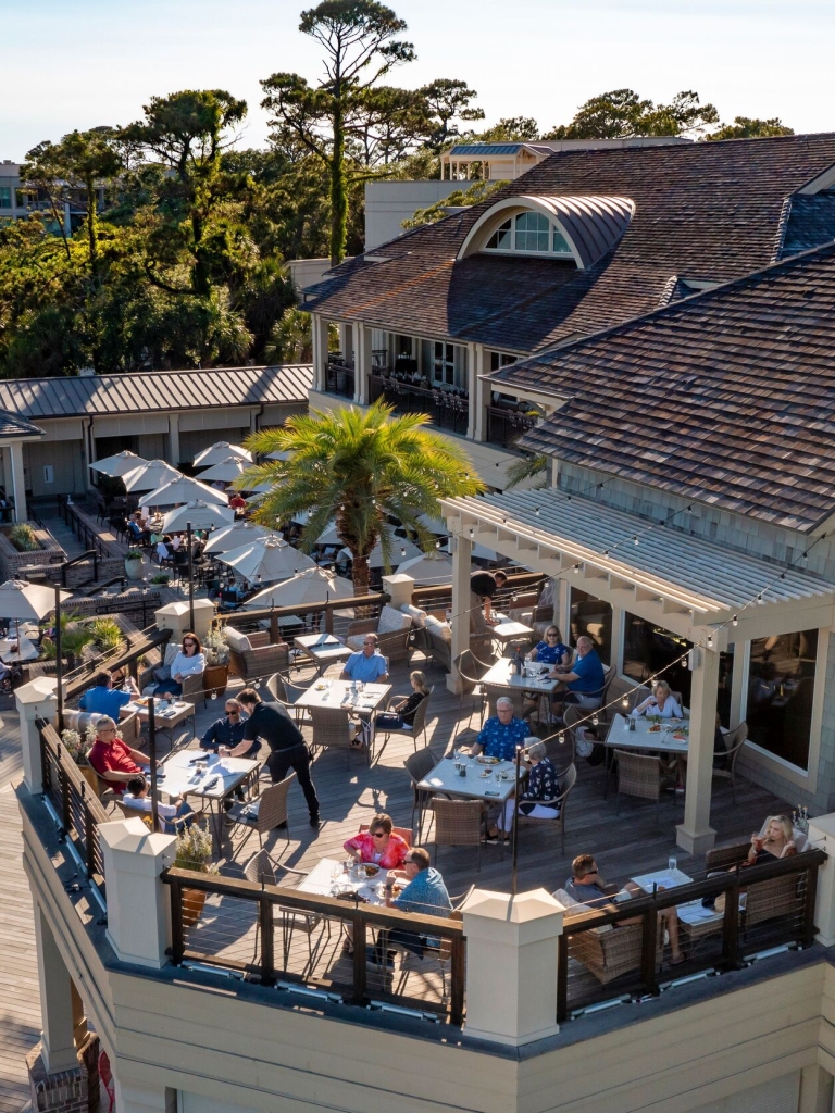 Ariel image of the ocean lounge 